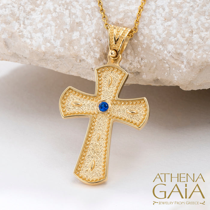 Al'Oro Beaded Western Maltese Cross