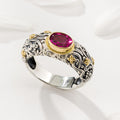 Meadow Breeze Large Stone Band Ring