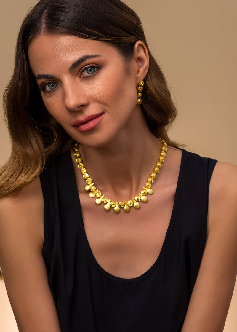 Cycladic Idols Imperial Necklace - 18k Gold Necklace