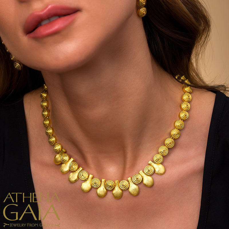 Cycladic Idols Imperial Necklace - 18k Gold Necklace