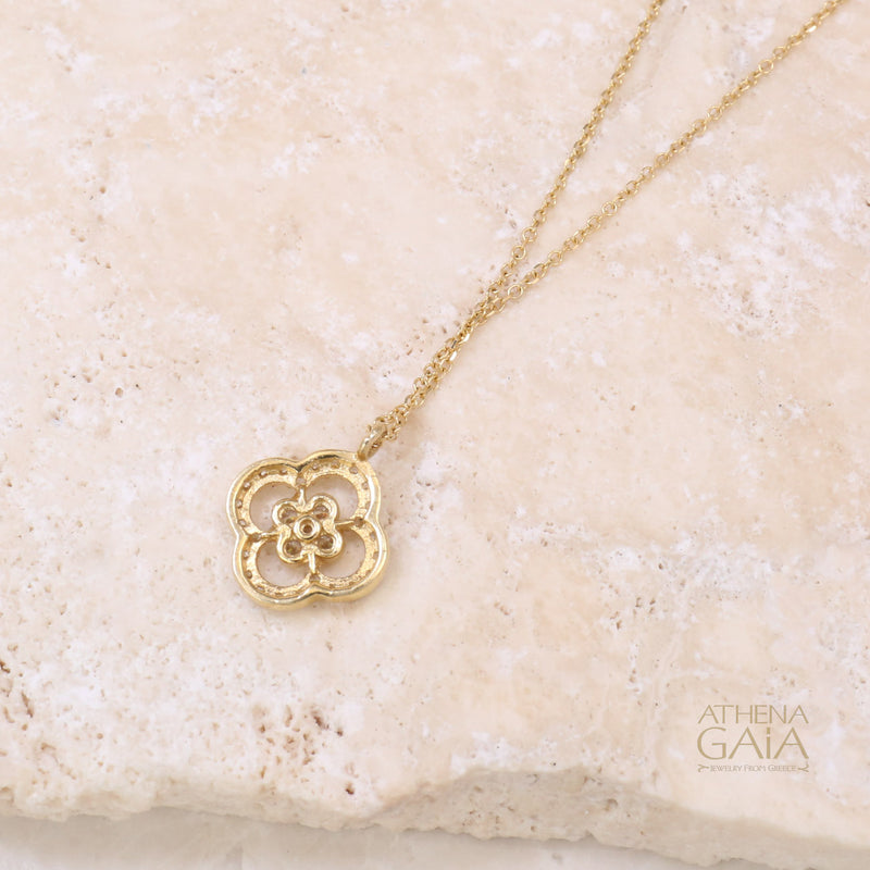 Open Faith Necklace - 14k Gold Necklace