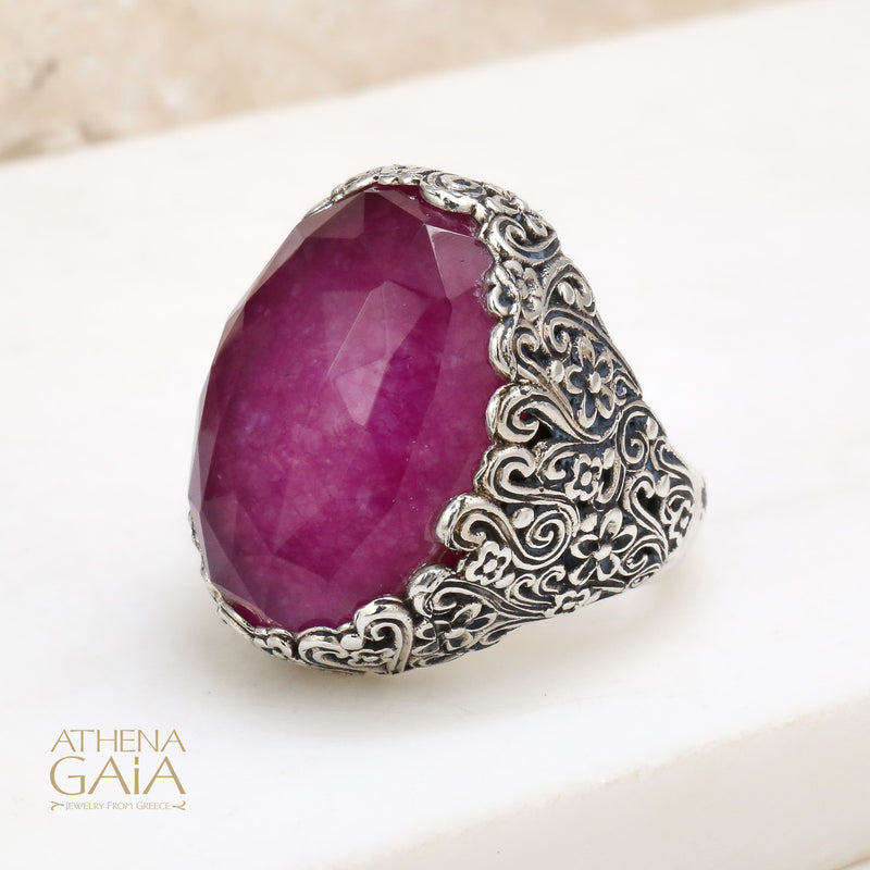 Pop Rocks Anthemis Ring - Sterling Silver Ring - Cocktail Ring