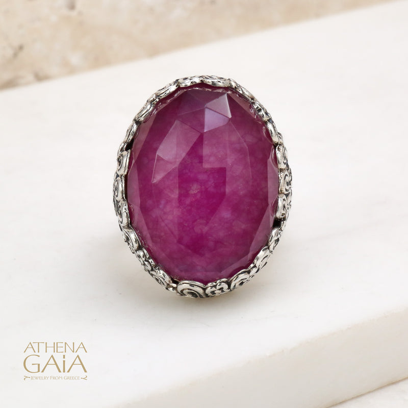 Pop Rocks Anthemis Ring - Sterling Silver Ring - Cocktail Ring