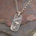 Tablet Swallows Pendant - Sterling Silver - Talisman