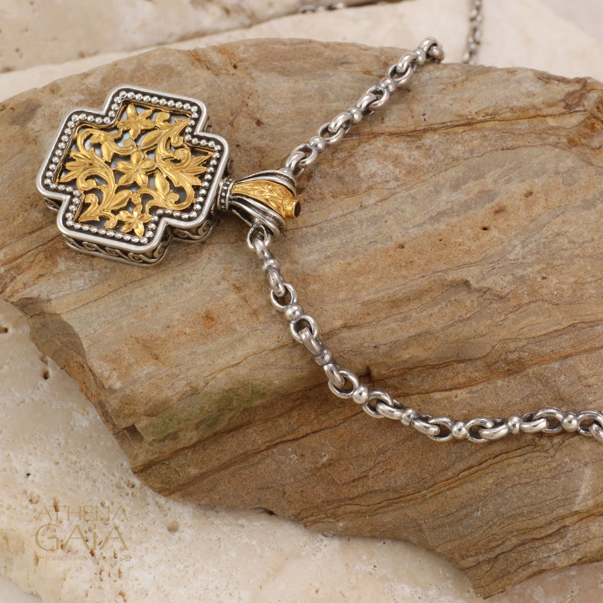 Light Sterling Silver Double Loop Chain by Gerochristo — Athena Gaia