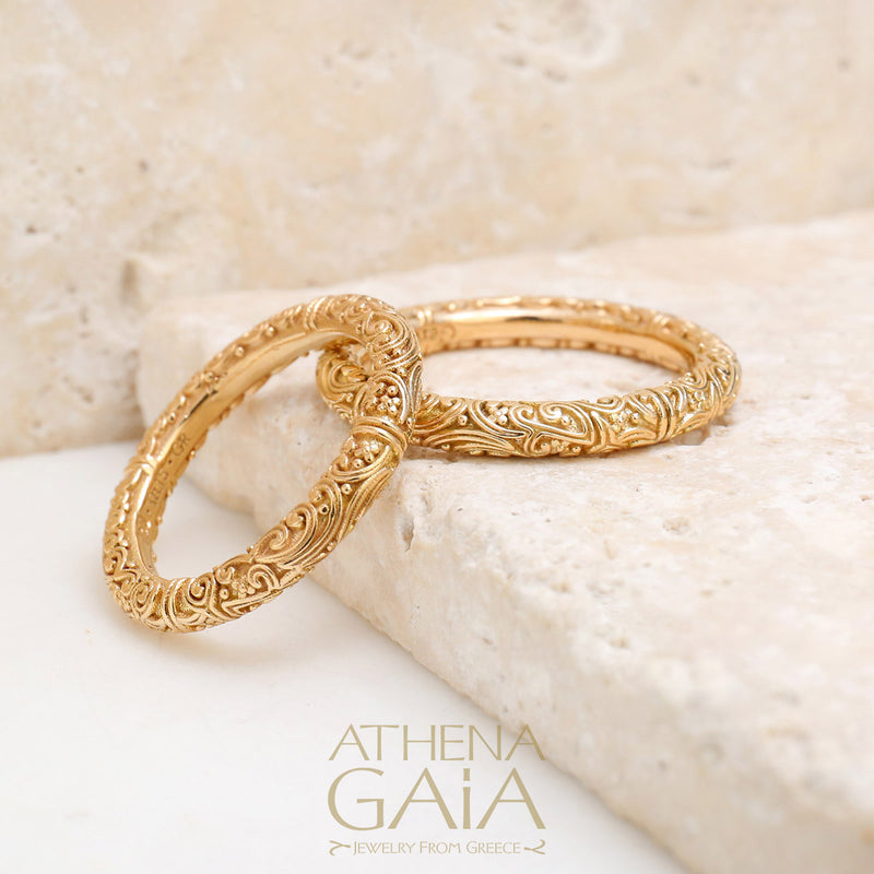 Meadow Breeze Eternal Ring - 18k Gold Ring - Stackable Ring