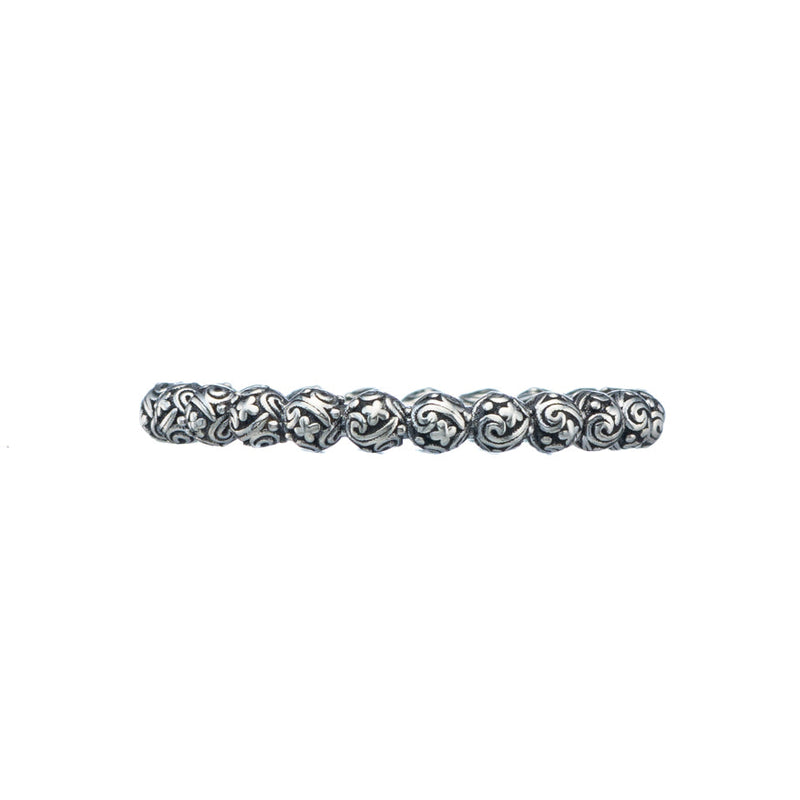 Meadow Breeze Circle Ring - Sterling Silver Ring - Stackable Ring