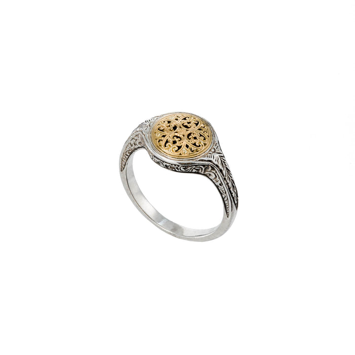 Mediterranean Round Pinky Ring