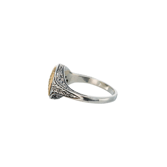 Mediterranean Square Pinky Ring