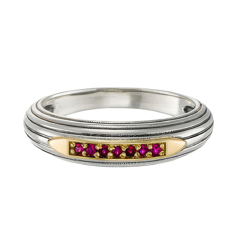 Kassandra Pave Gemstone Ring - 18k Gold & Sterling Silver Ring