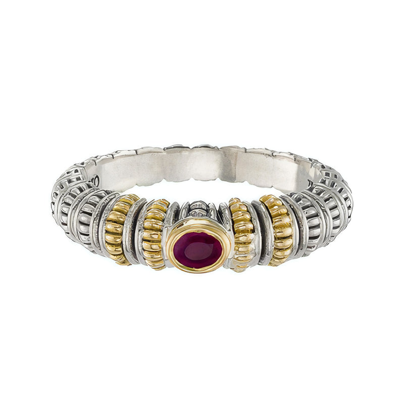 Kassandra Oval Gemstone Ring - 18k Gold & Sterling Silver Ring