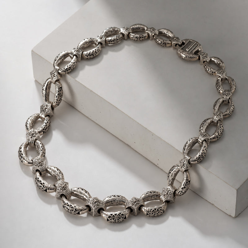 Zelda Silver Link Necklace - Sterling Silver - Link Necklace