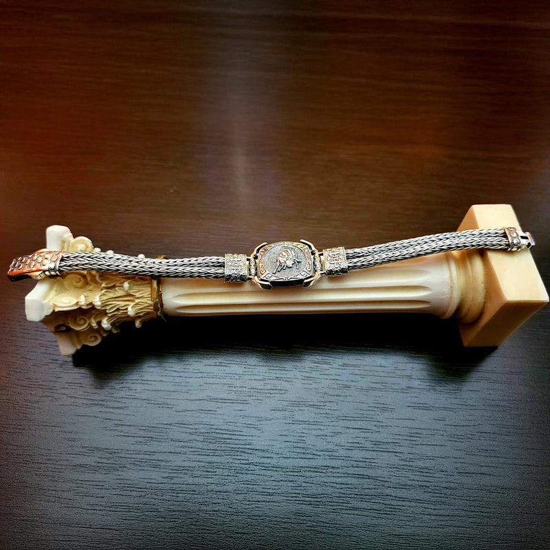 Taurus Byzantine Chain Bracelet - Sterling Silver Bracelet