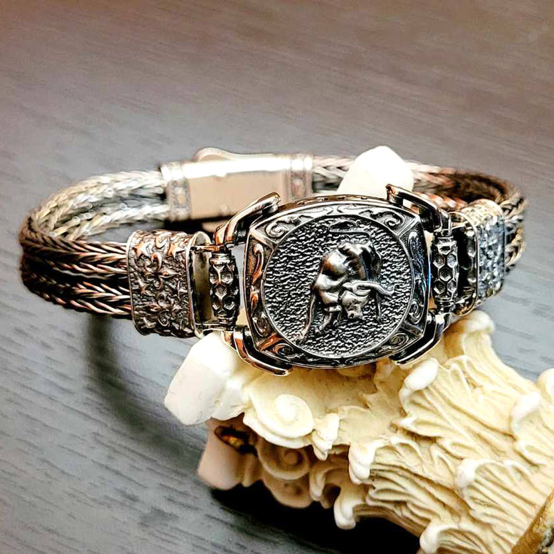 Taurus Byzantine Chain Bracelet - Sterling Silver Bracelet