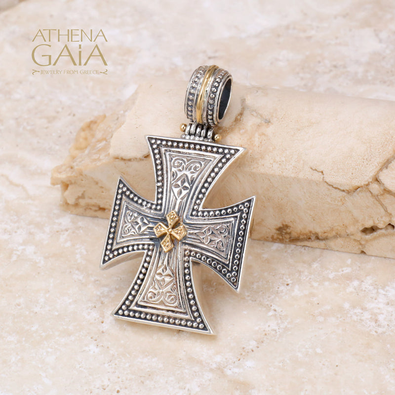 Byzantine Cross, Greek Jewelry