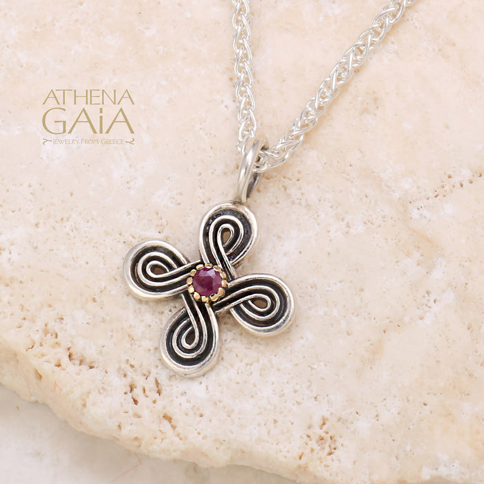 Byzantine Infinity Greek Cross (Small)