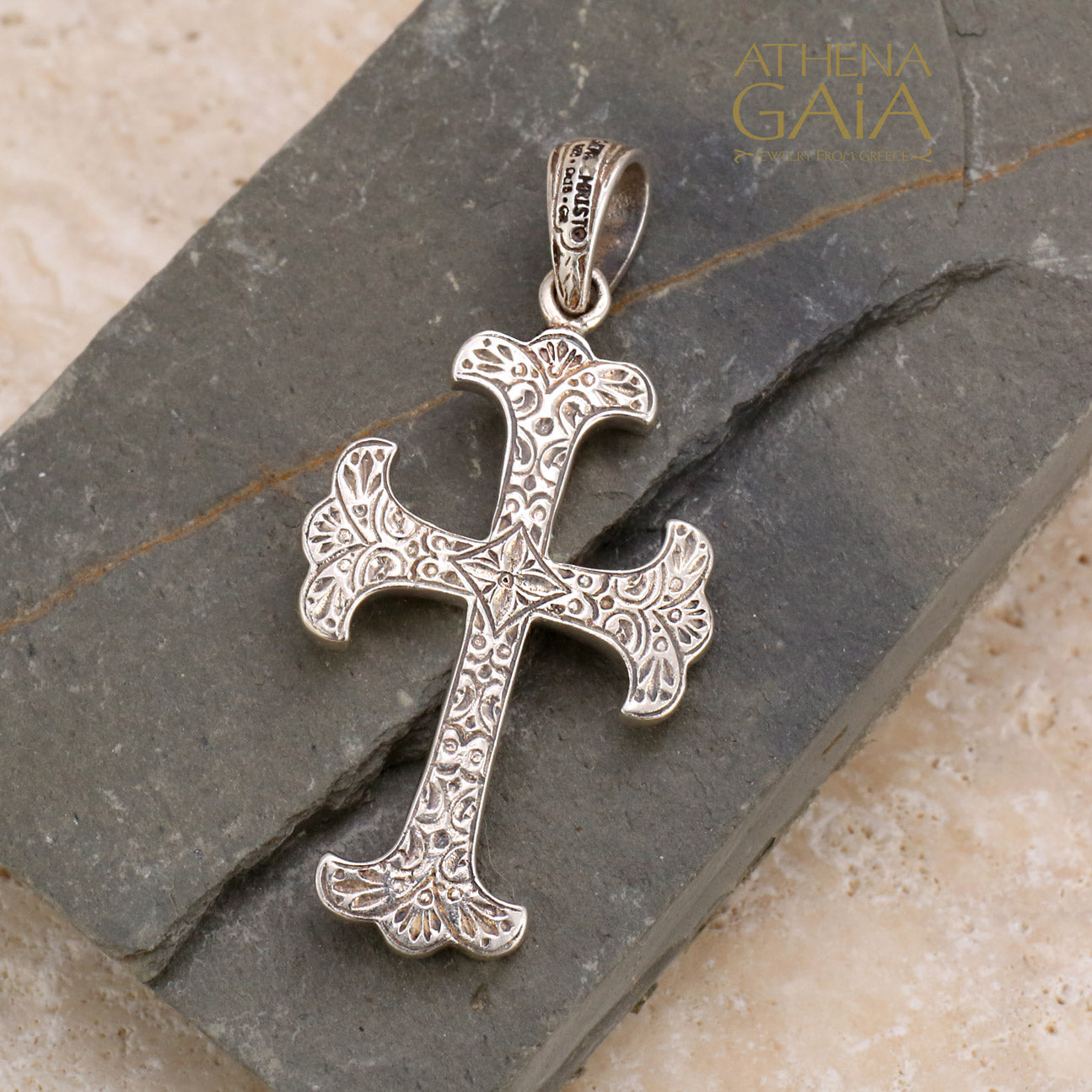 silver925 クロス Fleury Cross (Large) - Sterling Silver - Flared Cross by