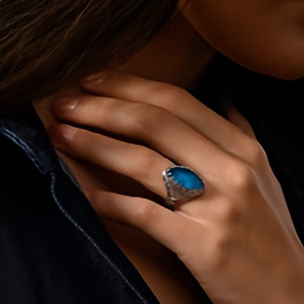 Pop Rocks Soiree Silver Ring - Sterling Silver Ring - Cocktail Ring