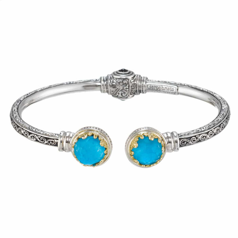 Pop Rocks Aegean Colors Hinge Bracelet - 18k Gold & Sterling Silver Bracelet