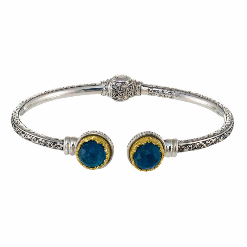 Pop Rocks Iris Hinge Open Bracelet - Gold Plated Sterling Silver