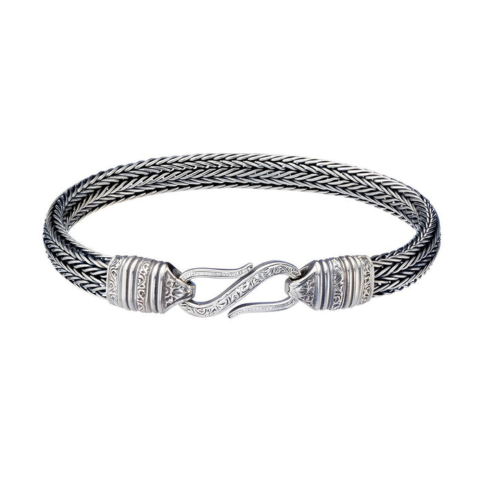 Knotted Rope Sterling Silver Chain Bracelet by Gerochristo — Athena Gaia