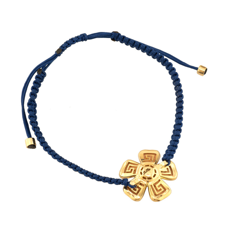 Mythical Macrame Argonaut Key Bracelet with Diamonds