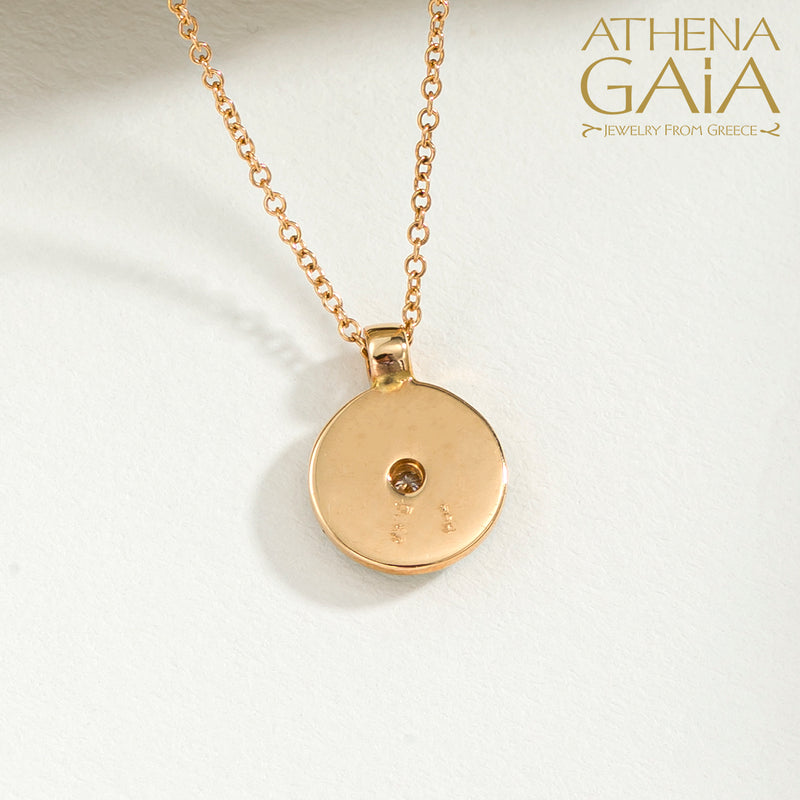 Mati Evil Eye Pendant Necklace - 14k Gold Necklace