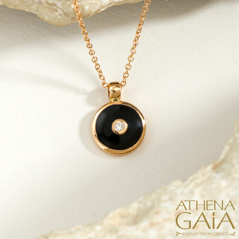 Mati Evil Eye Pendant Necklace - 14k Gold Necklace