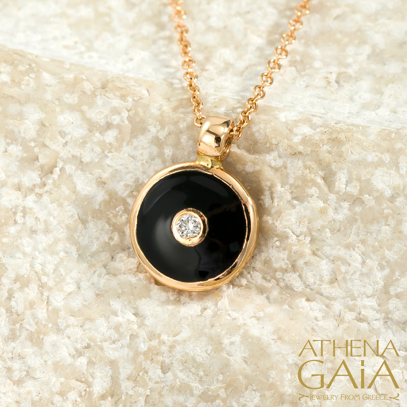 Mati Evil Eye Pendant Necklace - 14k Gold Necklace