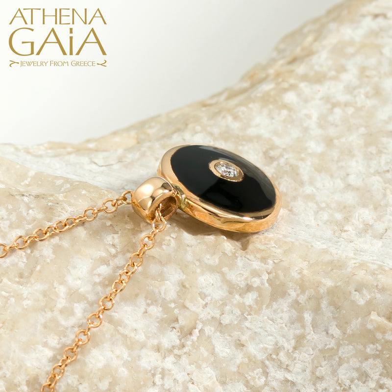 Mati Evil Eye Pendant Necklace - 14k Gold Necklace