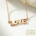 Personalized 18k Name Necklace with Diamonds