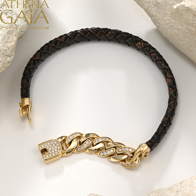 Alysis Diamond Curb Link Bracelet - 18k Gold Bracelet