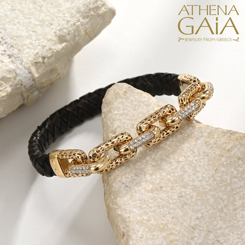 Alysis Diamond Filigree Link Bracelet - 18k Gold Bracelet