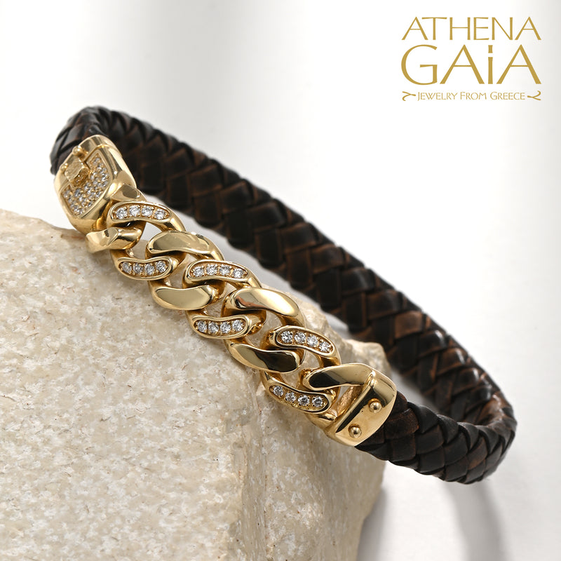 Alysis Diamond Curb Link Bracelet - 18k Gold Bracelet