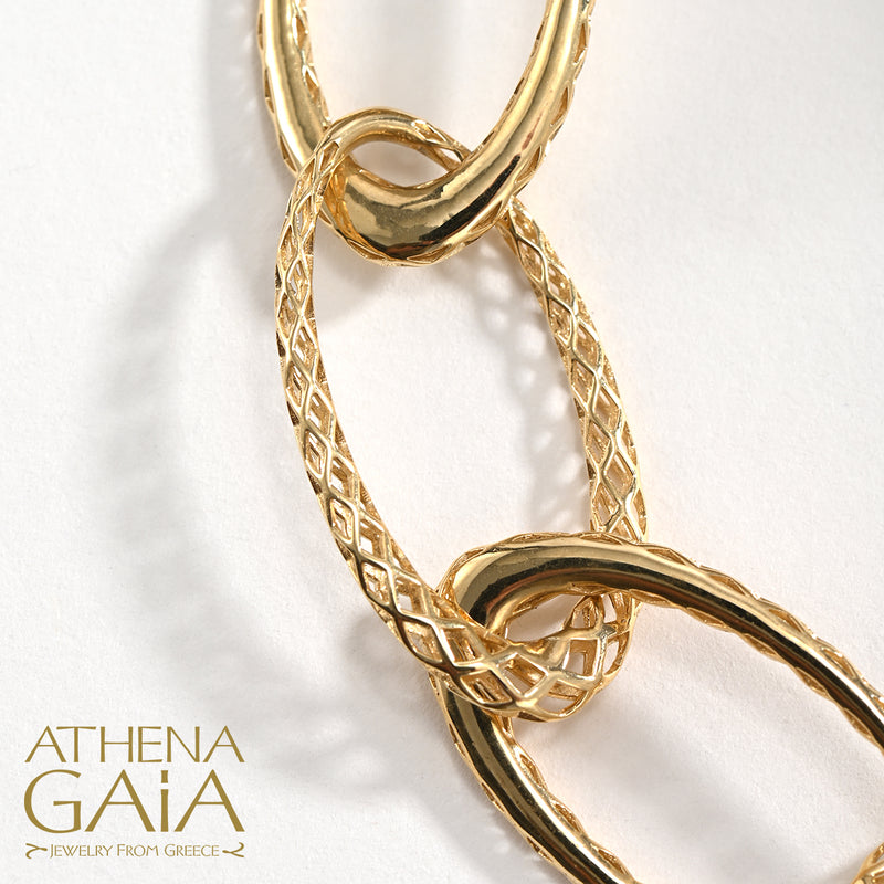 Alysis Ovals Diamond Necklace - 18k Gold Necklace