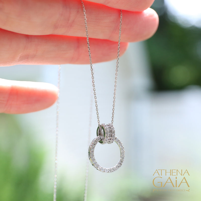 Open Circle Necklace - 14k Gold Necklace