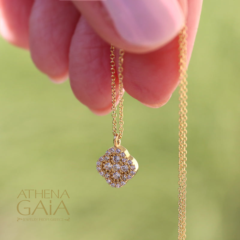 Cross in Faith Necklace - 14k Gold Necklace