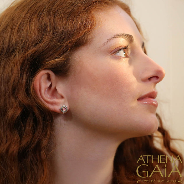 Cyclades Circle Stud Earrings