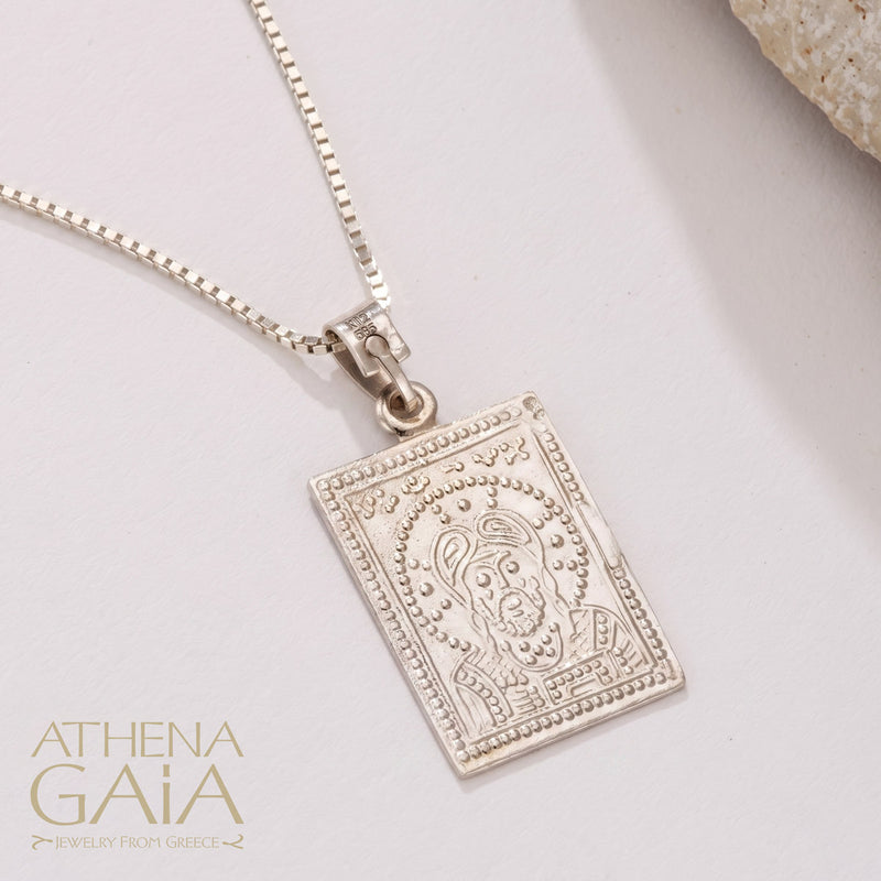 Justinian and Theodora (Small) - Sterling Silver - Tablet Konstantinata