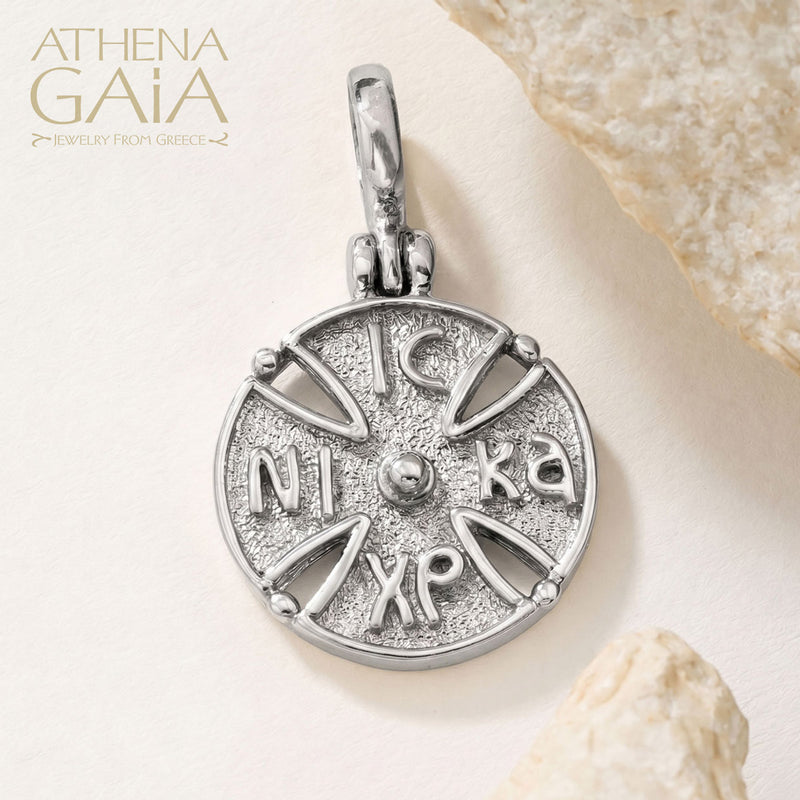 ICXC NIKA Cross - Sterling Silver - Byzantine Maltese Cross