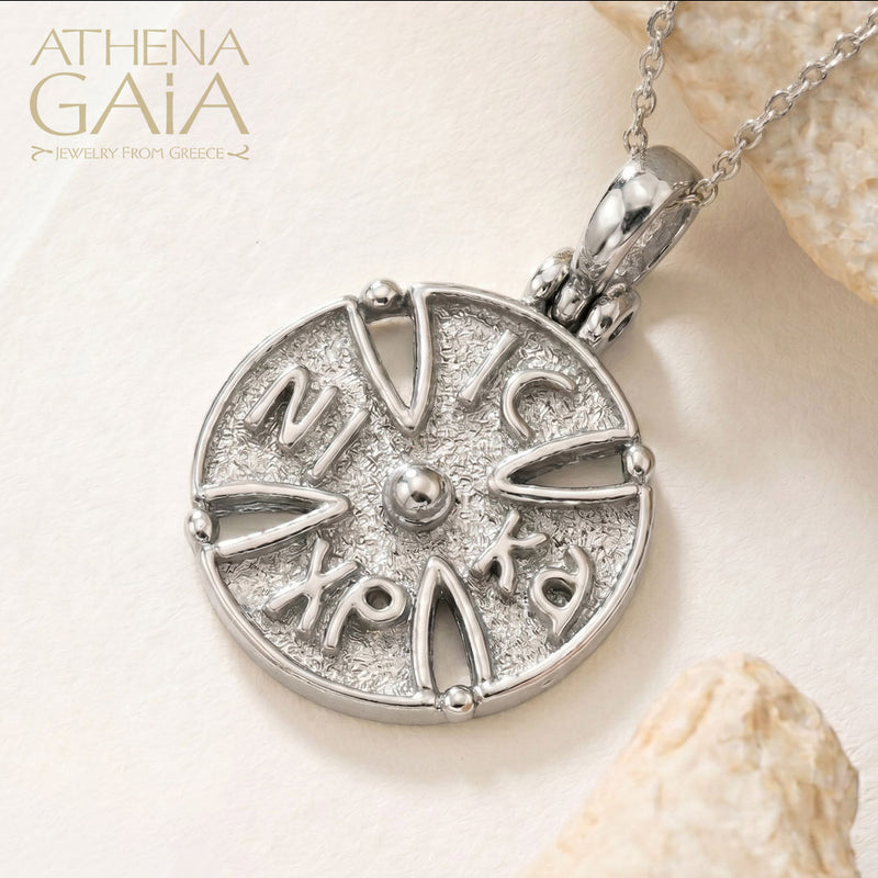 ICXC NIKA Cross - Sterling Silver - Byzantine Maltese Cross