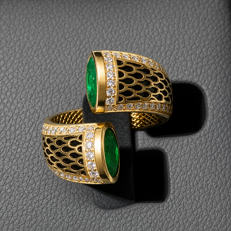 Periklista Wrap Ring - 18k Gold Ring - Cocktail Ring