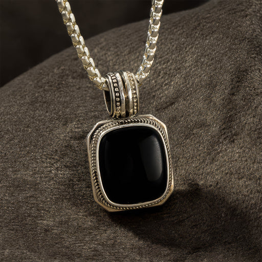 mens pendant onyx