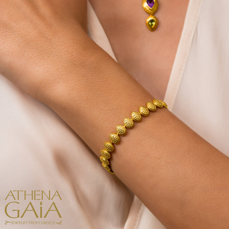 Cosmos Tortoise Bracelet - 18k Gold Bracelet