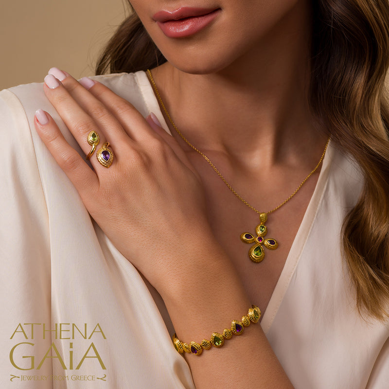 Cosmos Cross - 18k Gold - Byzantine Cross