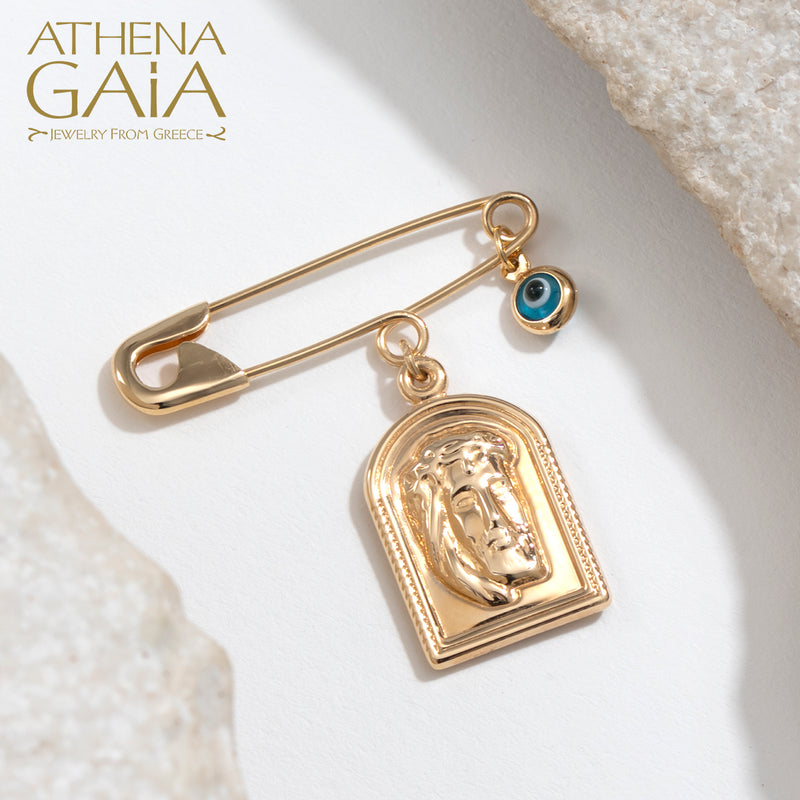 Christ and Mati Filakto/Phylactery/Martyrika Pin