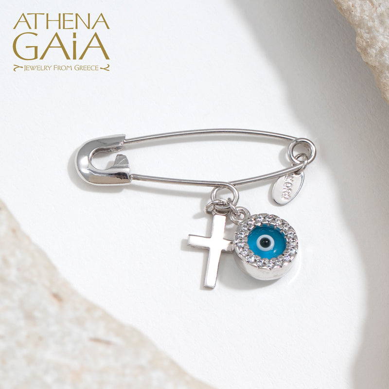 Pave Mati and Cross Filakto/Phylactery/Martyrika Pin