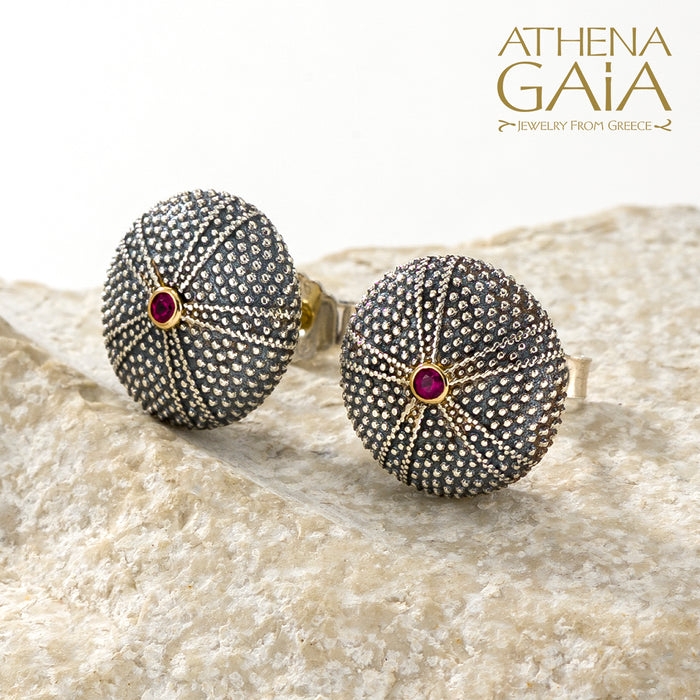 Sea Urchin Post Earrings