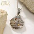 Thalassa Seashell Pendant - 18k Gold & Sterling Silver Pendant