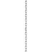 Silver chain on a white background